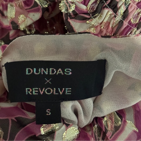 NWOT Dundas x Revolve Smocked Slit Sheer Maxi Dress - Picture 6 of 6